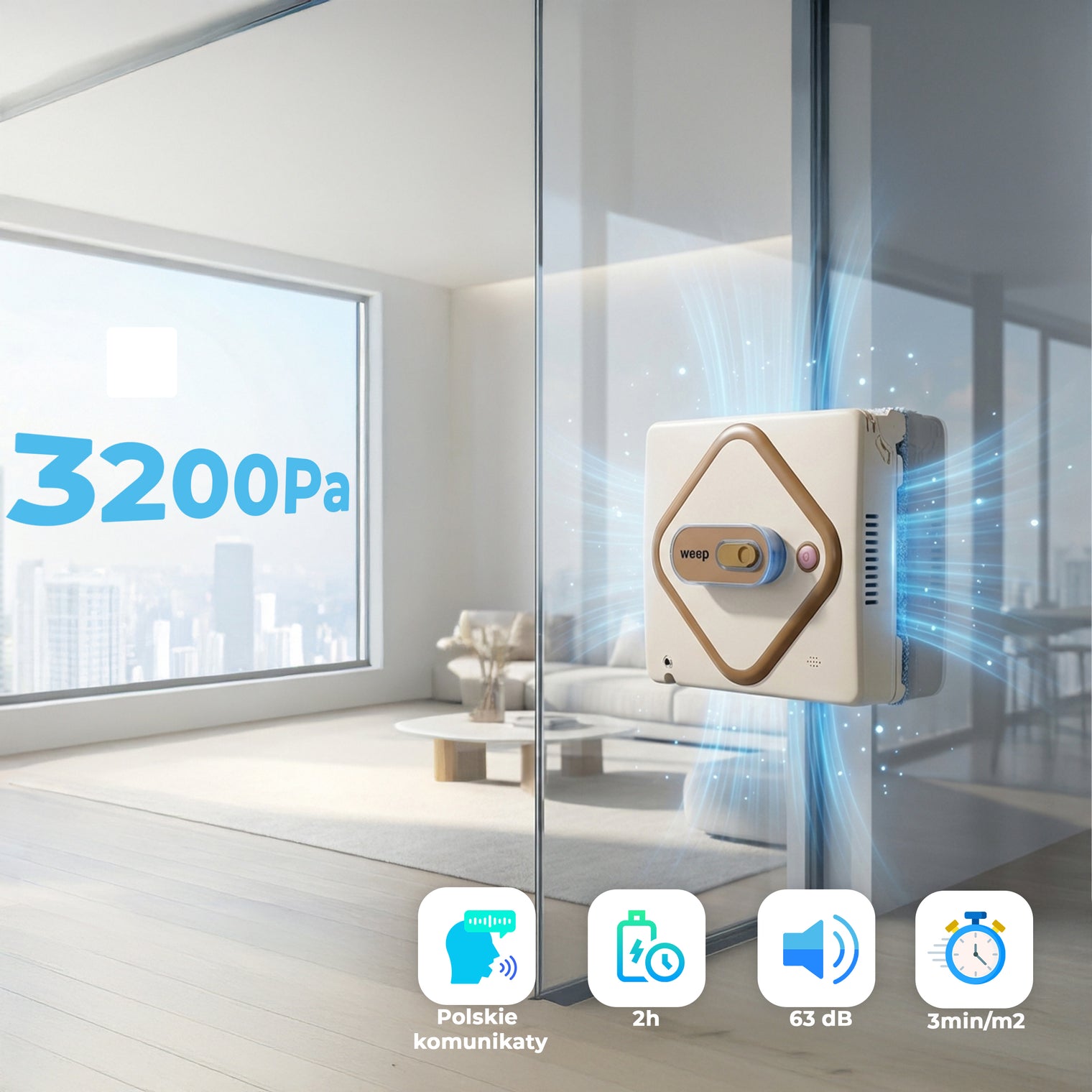 ROBOT DO MYCIA OKIEN WEEP AI i2pro MYJKA DO OKIEN j.polski