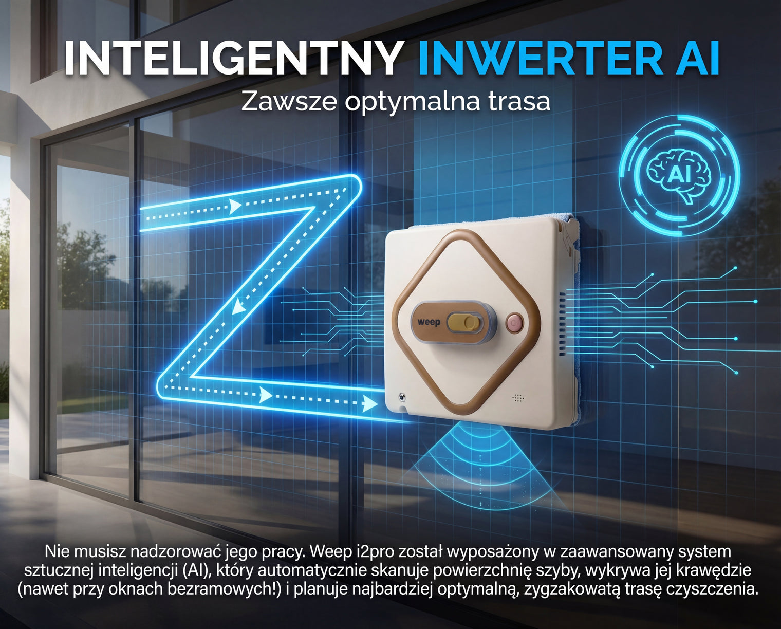 ROBOT DO MYCIA OKIEN WEEP AI i2pro MYJKA DO OKIEN j.polski